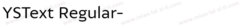 YSText Regular字体转换